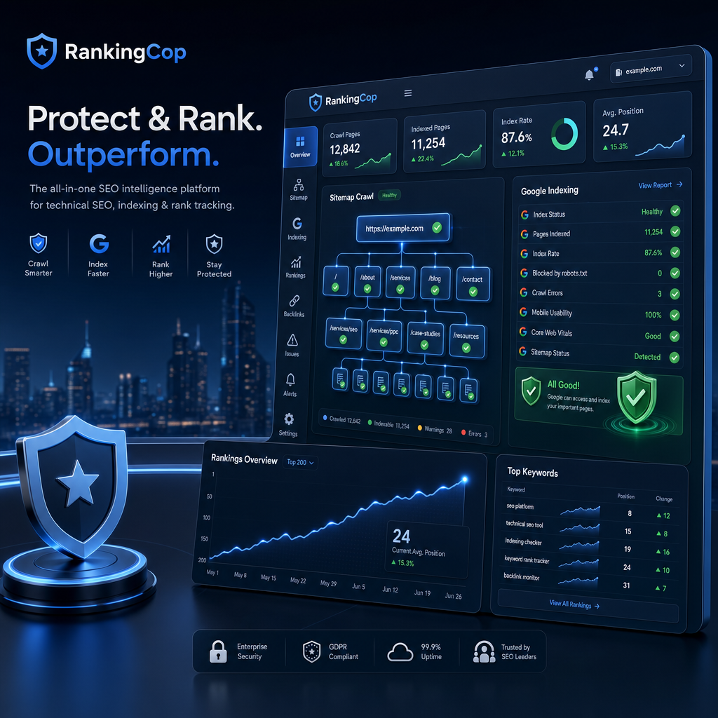 RankingCop dashboard preview